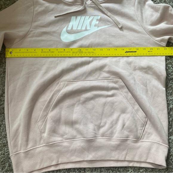 Nike light pink drawstring hoodie size M with a big pocket - Picture 7 of 7